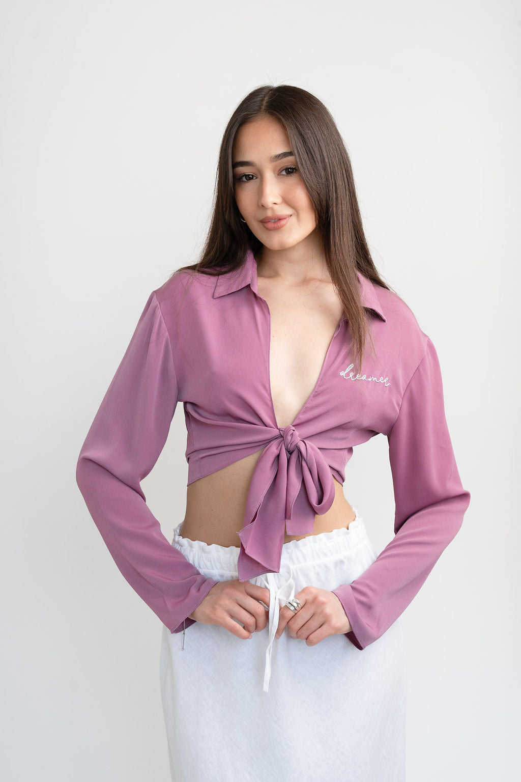 Dreamer Tie Front Top