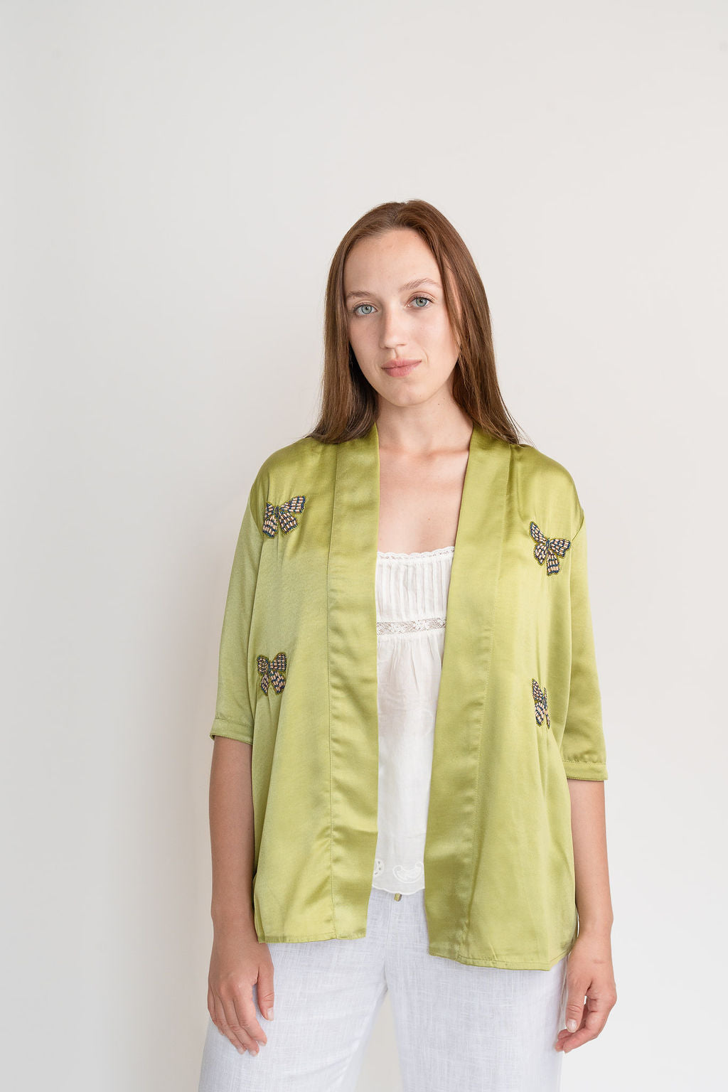 Butterflies Satin Shrug