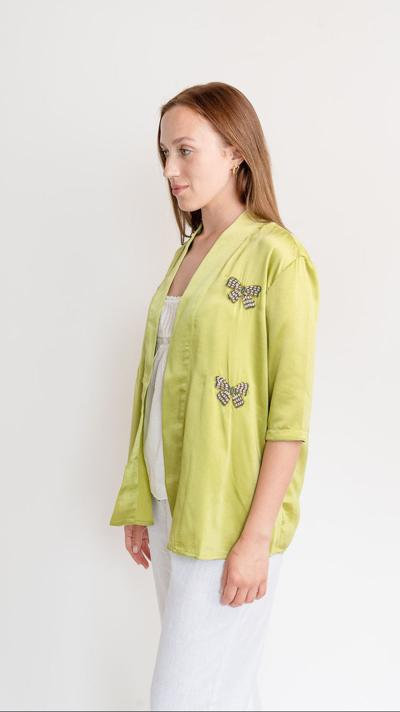 Butterflies Satin Shrug