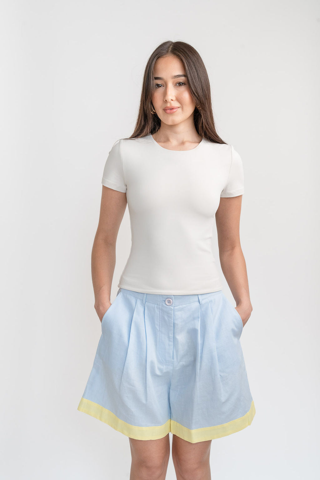 Linen Boyfriend Shorts