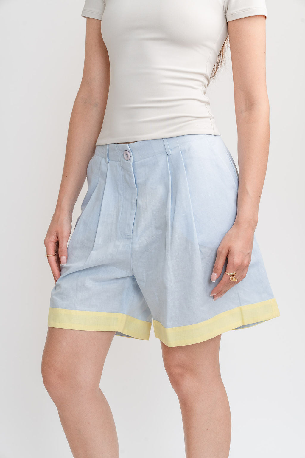 Linen Boyfriend Shorts