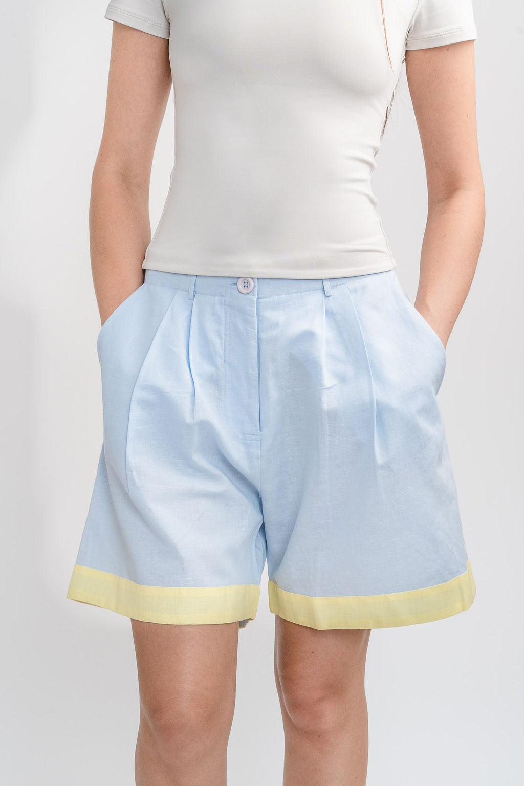 Linen Boyfriend Shorts