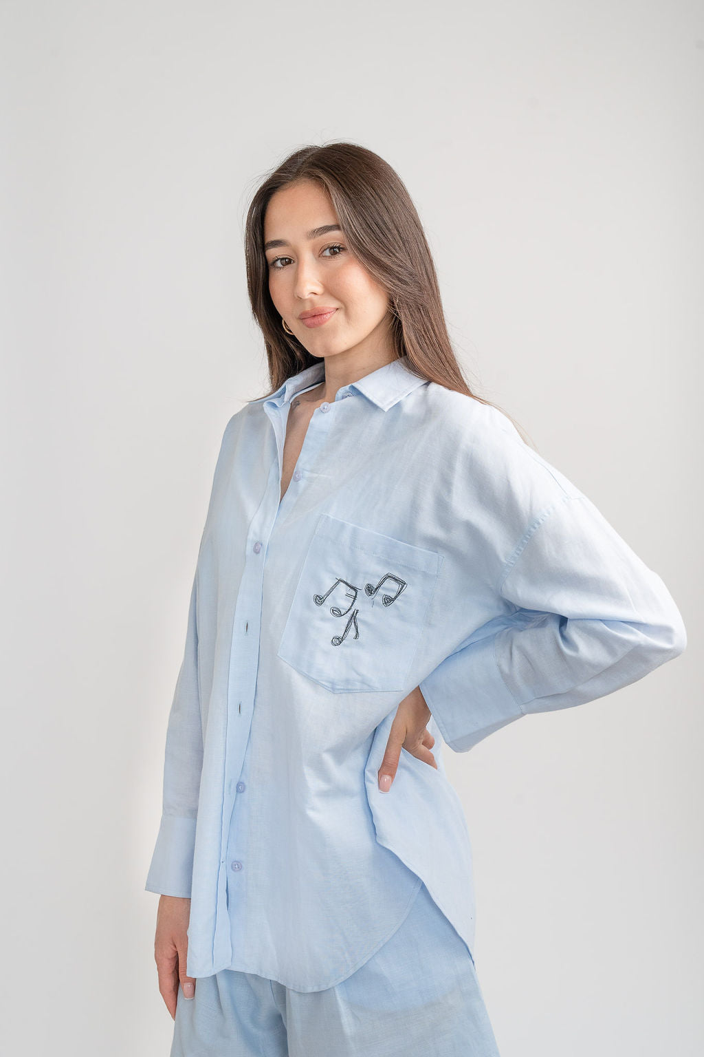 Notes Oversized Shirt