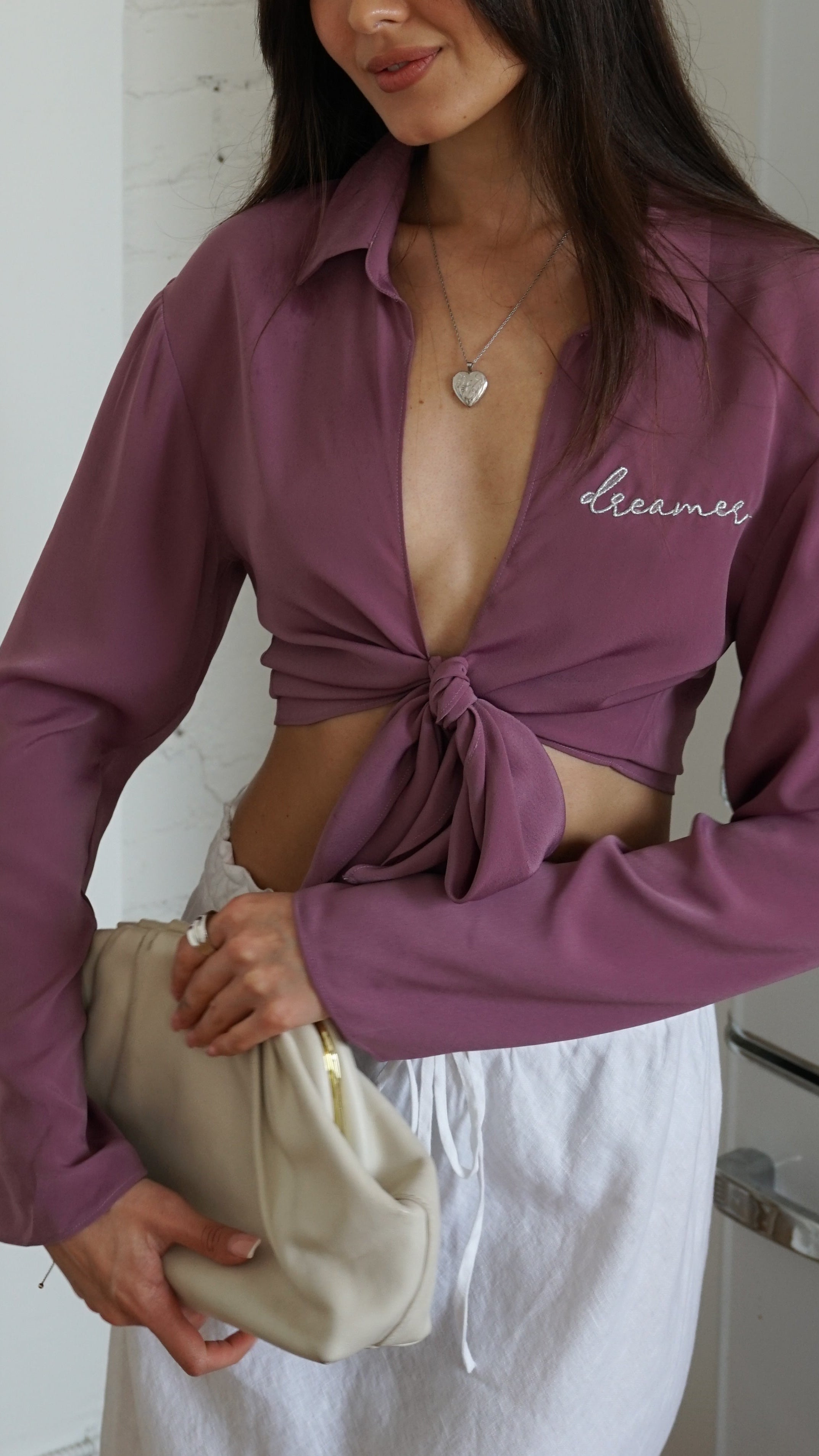 Dreamer Tie Front Top