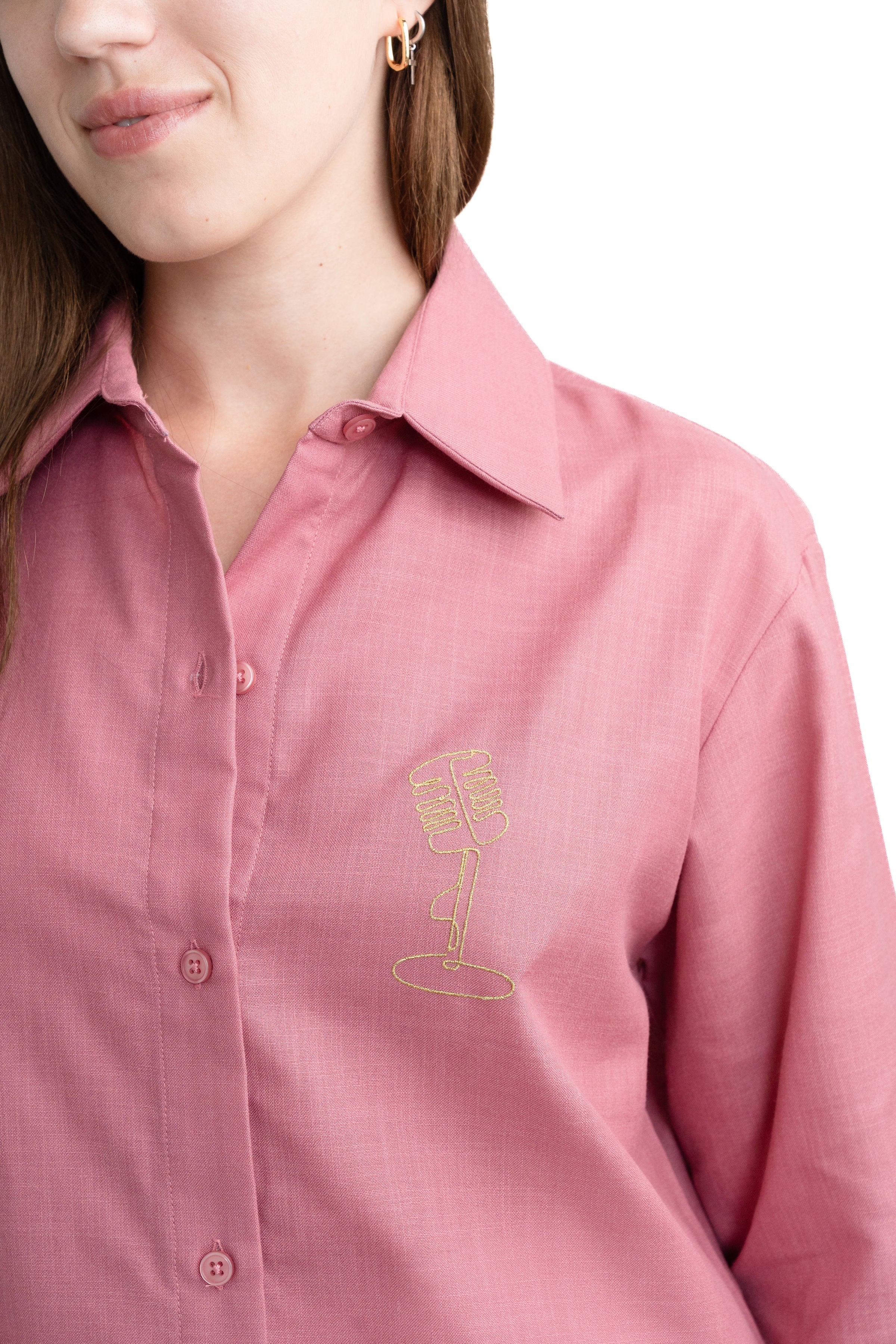 Mulberry Pink Microphone Shirt