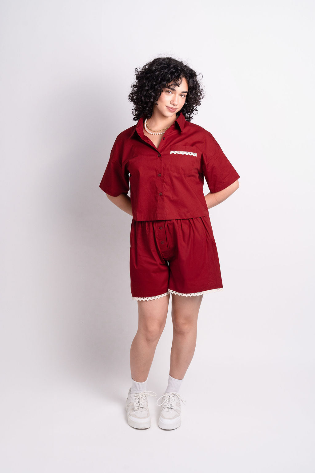 Merlot Shorts Set